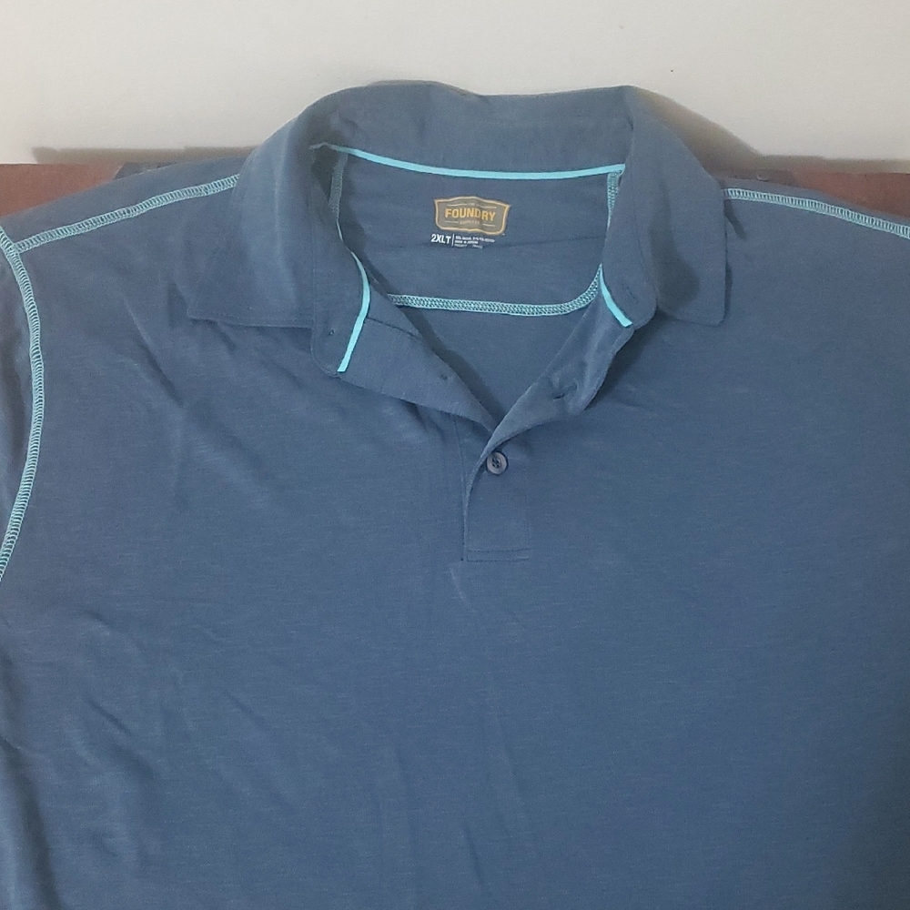 The Foundry Supply Co. Men's Blue Polo Shirt